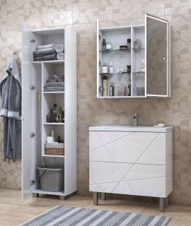 Тумба под раковину напольная Vigo Geometry tn.bsf.GEO.FOS.70.2Y 70 см белый